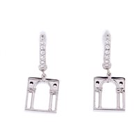Boucles d'oreilles Loving Palladio  Femme 3D in Argent Zircone ORB04 SERLIANA - ORB04 SERLIANA